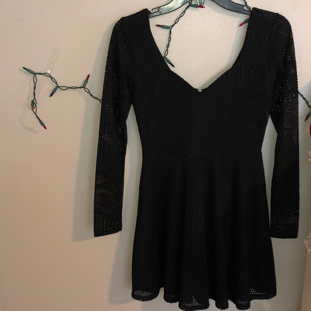 Black material girl dress